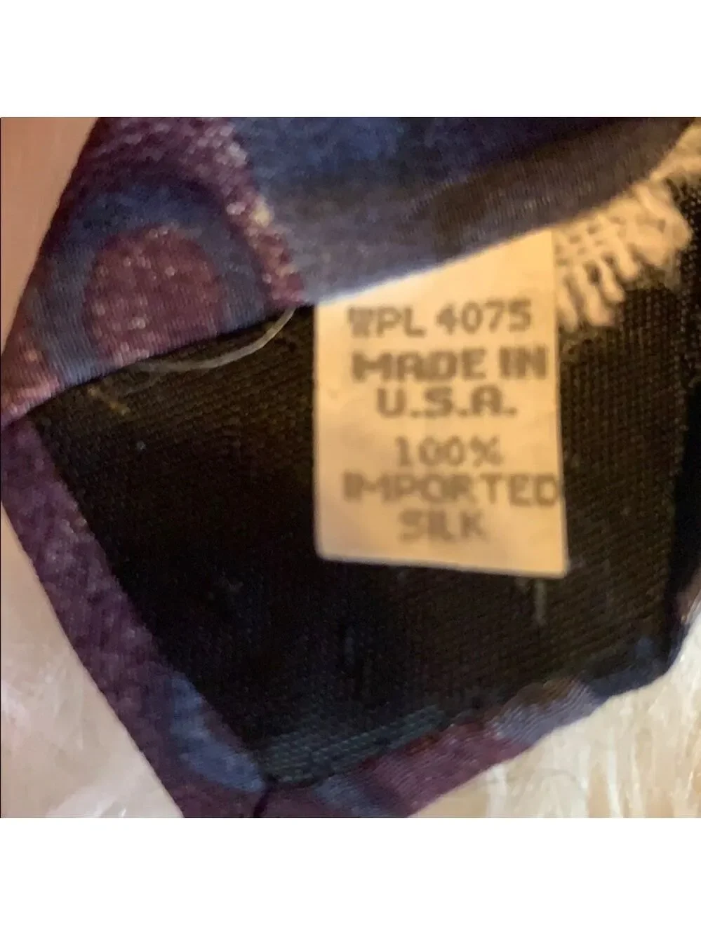 Oscar de la Renta abstract print silk necktie